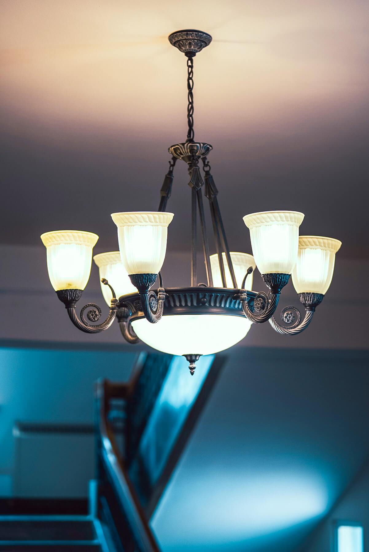 Chandelier inside Freemasons' Hall
